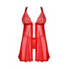 Elianes babydoll et string - Rouge