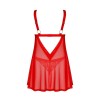 Elianes babydoll et string - Rouge