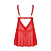 Elianes babydoll et string - Rouge