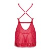 Lacelove babydoll et String - Rouge
