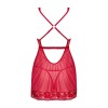 Lacelove babydoll et String - Rouge