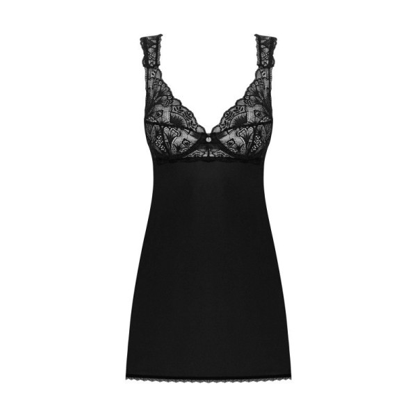 Donna Dream babydoll et String - Noire
