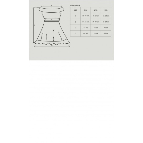 Flores babydoll - Noir