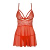 838-BAB-3 Babydoll - Rouge