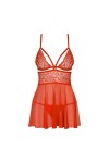 838-BAB-3 Babydoll - Rouge