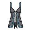 Amanta Babydoll - Noir et Turquoise