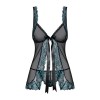 Amanta Babydoll - Noir et Turquoise