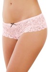 Shorty ouvert vieux rose court en dentelle - DG7177VPK