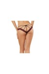 Panty dentelle et strappy - DG1424BLK