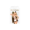 Costume soubrette comprenant nuisette, serre tête et string Noir Teaser - PH0051BLK