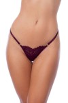 Nuisette en dentelle bordeaux et string assorti - MAL7554WINE