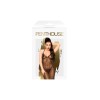 Nuisette longue et string assorti Noir Love on fire - PH0052BLK