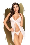 Babydoll et string assorti Blanc After sunset - PH0009WHT