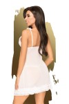 Babydoll et string assorti Blanc After sunset - PH0009WHT