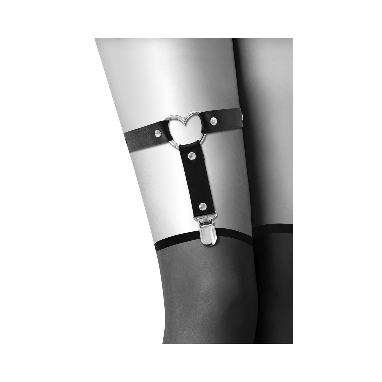 Jarretière réglable avec coeur