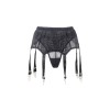 Porte-jarretelles noir et string