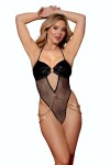 Body string avec chaine doré à la taille - DG13294BLK