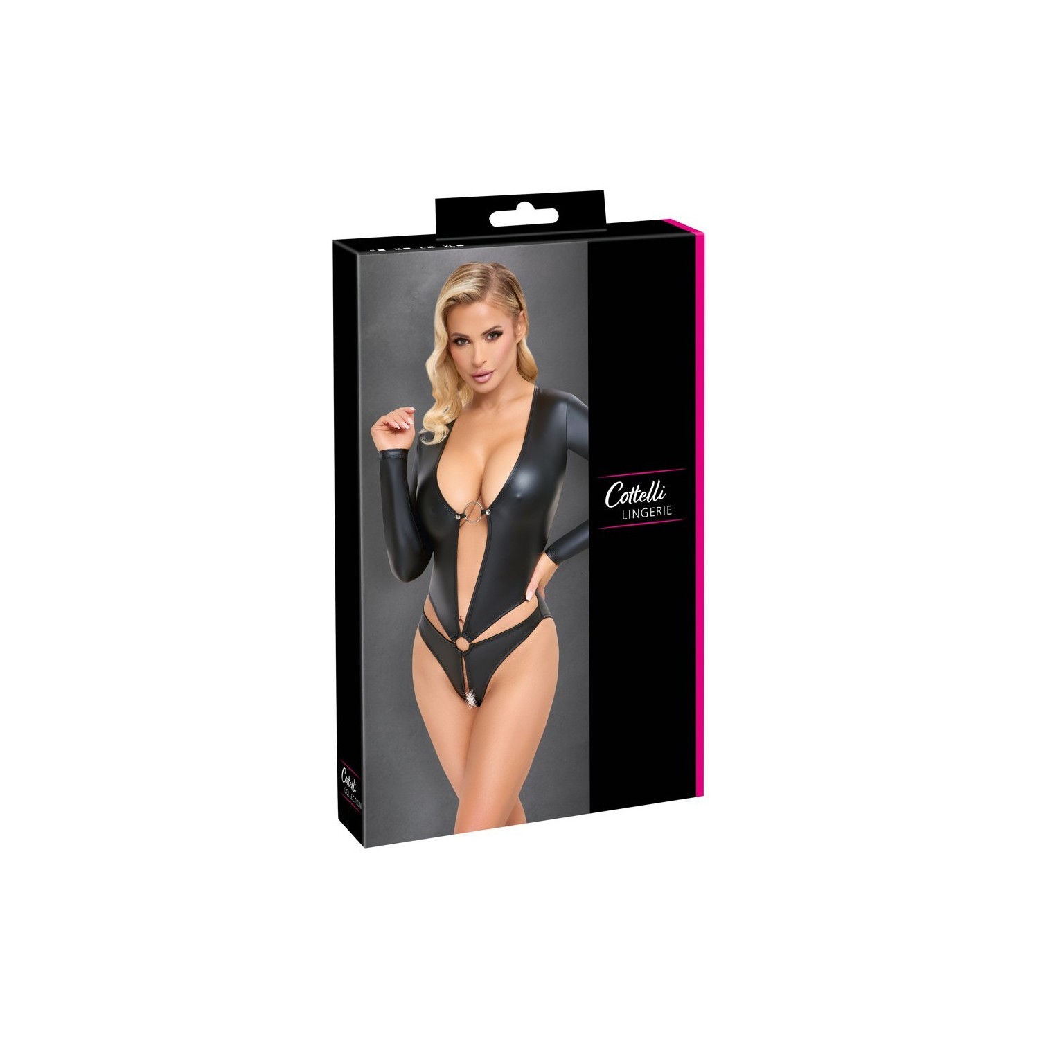 Body ouvert à manches longues - Cotelli Lingerie
