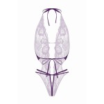 Body string ouvert Renee violet - Christine
