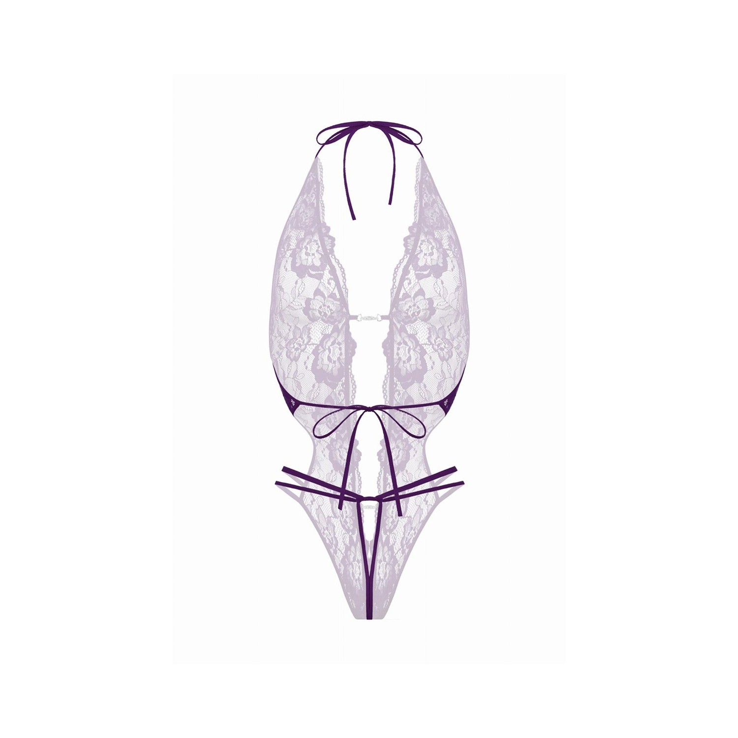 Body string ouvert Renee violet - Christine