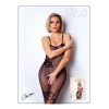 Bodystocking résille noire avec fine bretelles - Le Numéro 6 - Collection Bodystocking - CM99006