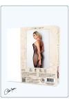 Bodystocking résille noire avec fine bretelles - Le Numéro 6 - Collection Bodystocking - CM99006