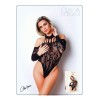 Body résille noire manches longues - Le Numéro 5 - Collection Body - CM98006
