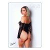 Body résille noire manches longues - Le Numéro 5 - Collection Body - CM98006