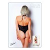 Body effet string sexy noir en résille - Le Numéro 4 - Collection Body - CM98005