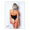 Body effet string sexy noir en résille - Le Numéro 4 - Collection Body - CM98005