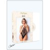 Body effet string sexy noir en résille - Le Numéro 4 - Collection Body - CM98005