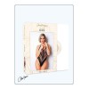 Body effet string sexy noir en résille - Le Numéro 4 - Collection Body - CM98005