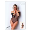 Body noir avec manches 3/4 - Le Numéro 2 - Collection Strass - CM98003