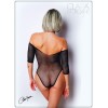 Body noir avec manches 3/4 - Le Numéro 2 - Collection Strass - CM98003