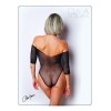 Body noir avec manches 3/4 - Le Numéro 2 - Collection Strass - CM98003