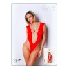 Body Rouge avec décolleté plongeant - Le Numéro 2 - Collection Body - CM98002