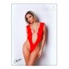 Body Rouge avec décolleté plongeant - Le Numéro 2 - Collection Body - CM98002