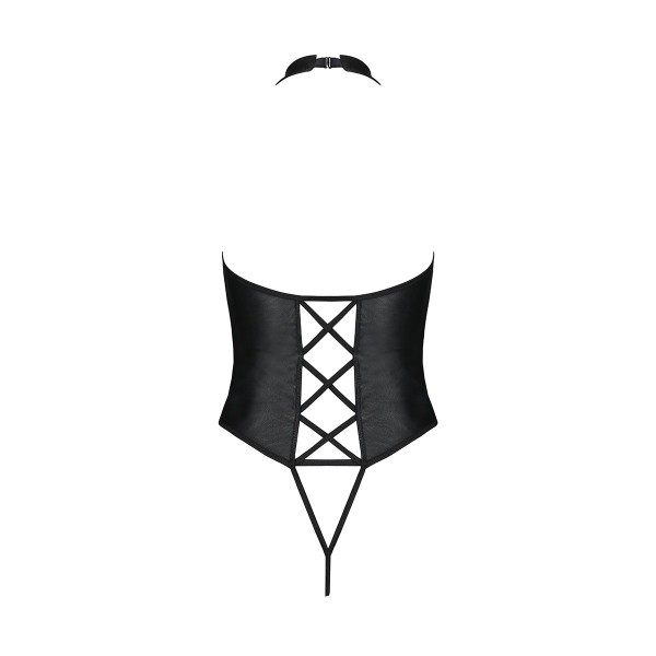 Body ouvert faux cuir Nancy - Passion