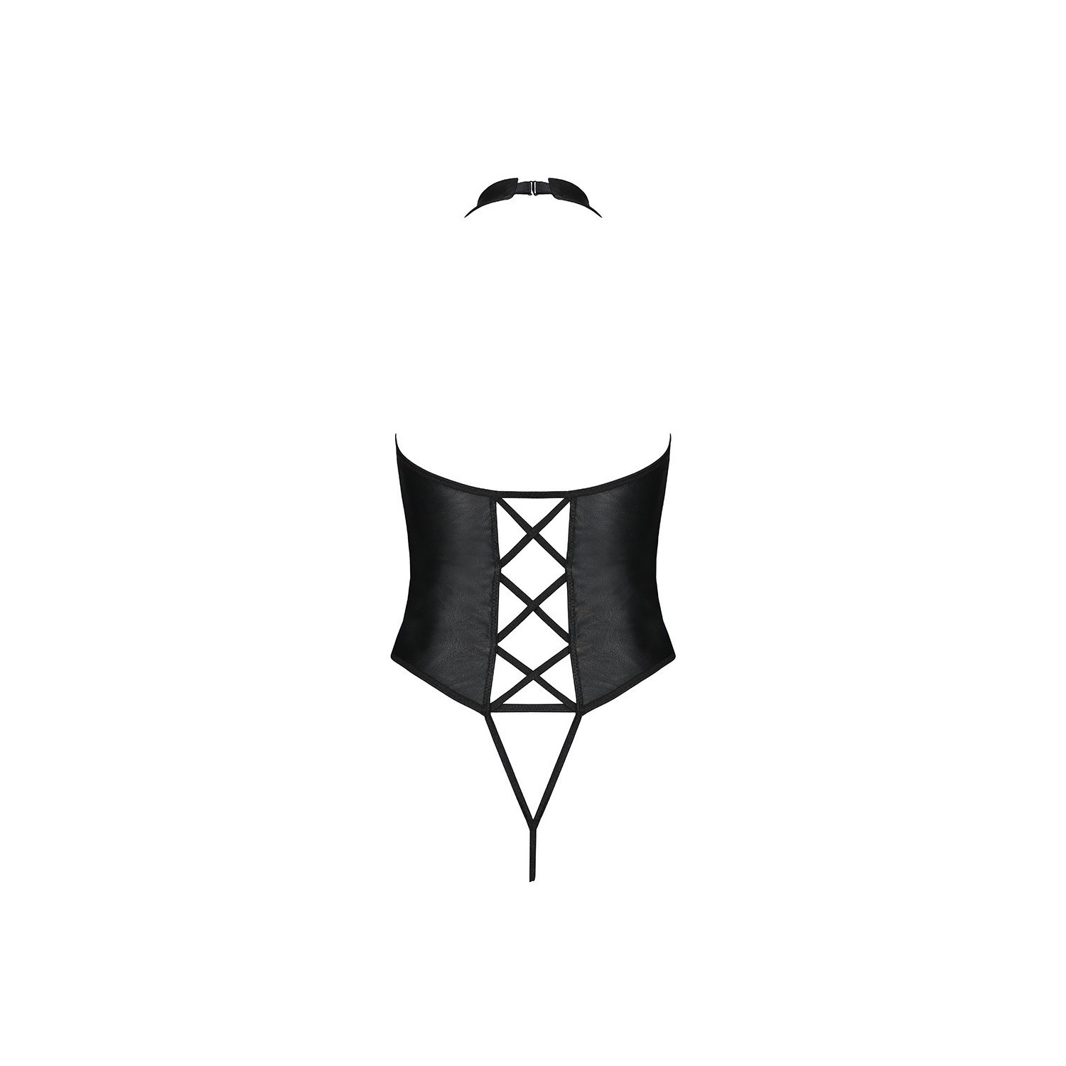 Body ouvert faux cuir Nancy - Passion