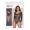 Body string à manches longues en résille avec strass - R26427351101