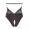 Body en dentelle noire, ouvert à l'entrejambe - R2641399