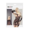 Combinaison short en résille noire - R2550113