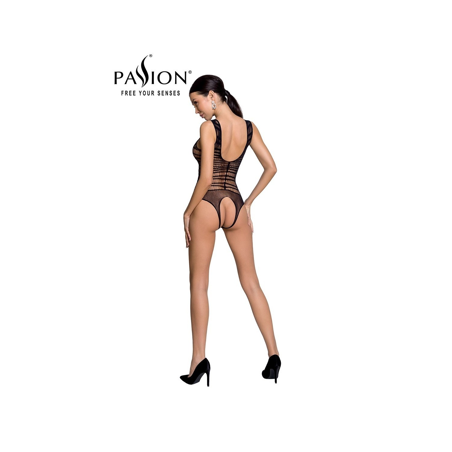 Body résille ouvert BS086 - Noir