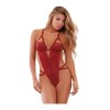 Body en dentelle florale avec lanières. Dos nu - DG10551GAR