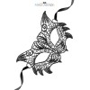 Loup broderie souple Nuit