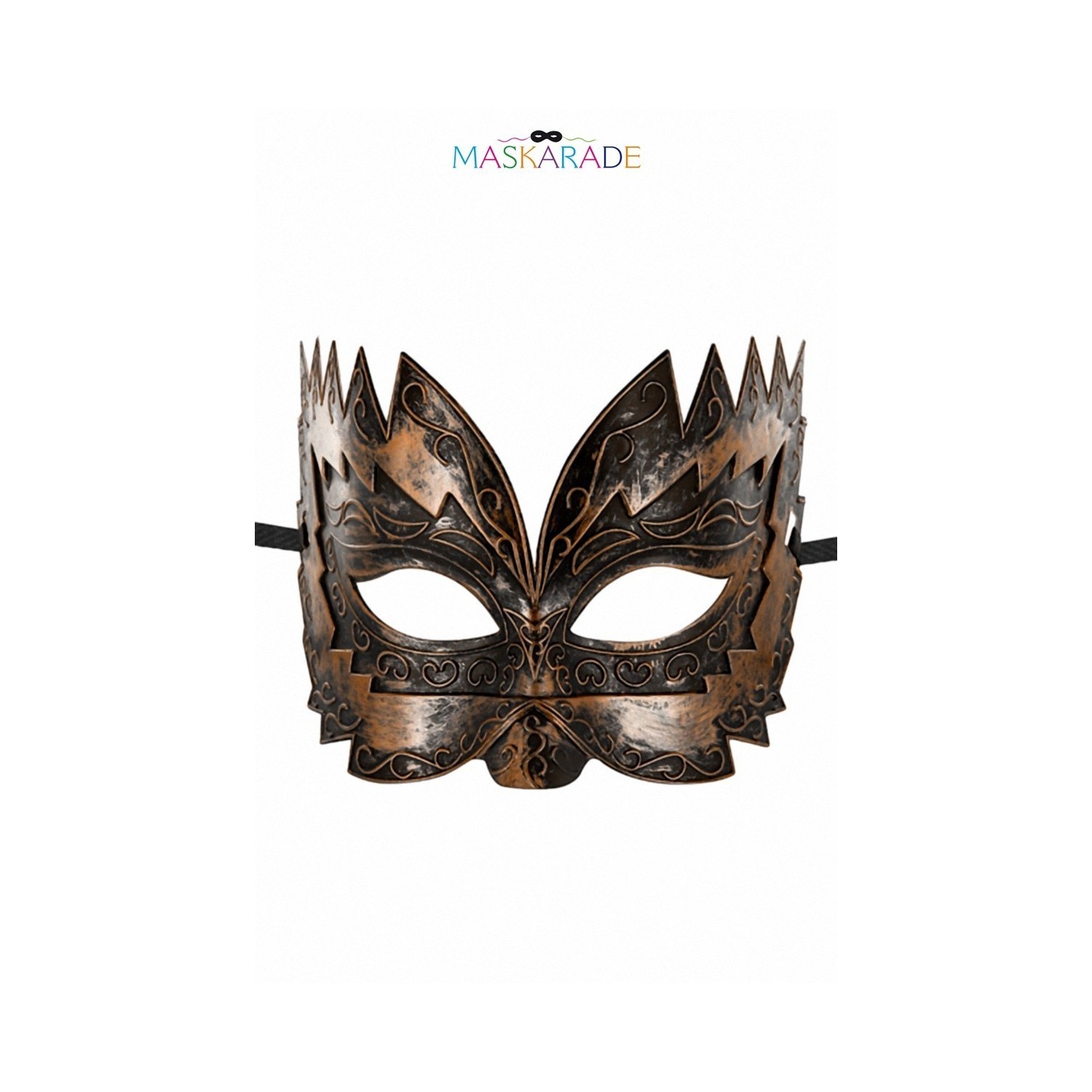 Masque semi-rigide cuivré Don Giovanni