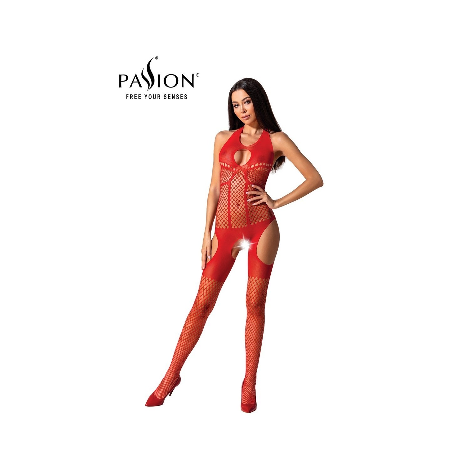 Combinaison résille BS079 - Rouge