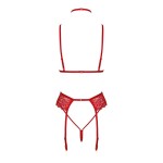 Ensemble 5 pièces Bondage Red Lace Kiss 243 - Kissable