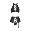 Ensemble sexy faux cuir Nancy - Passion