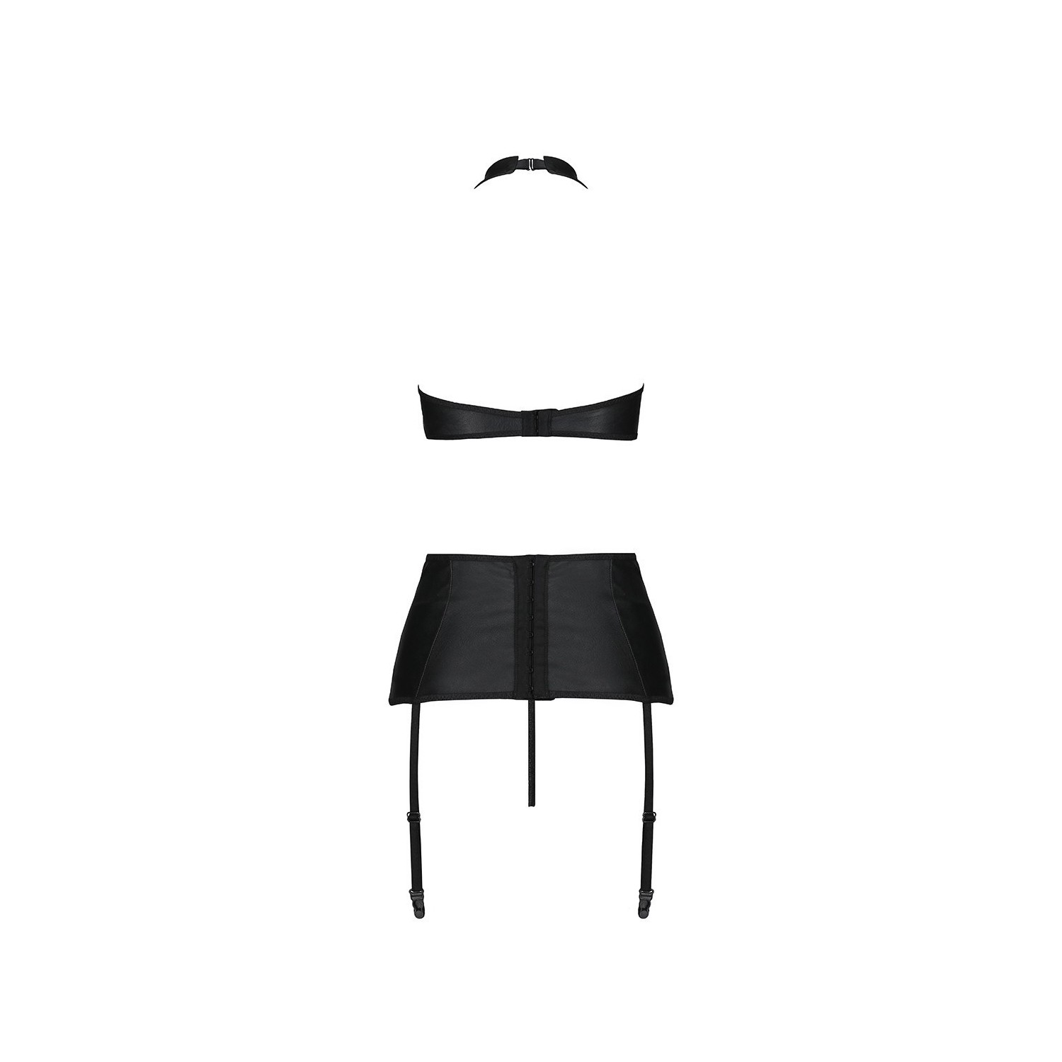 Ensemble sexy faux cuir Nancy - Passion